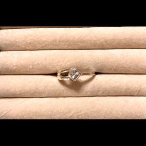 Sterling silver CZ ring